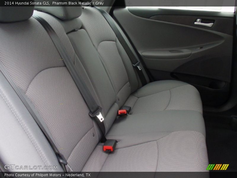 Phantom Black Metallic / Gray 2014 Hyundai Sonata GLS