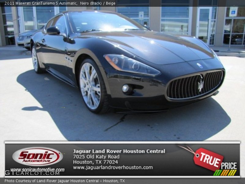 Nero (Black) / Beige 2011 Maserati GranTurismo S Automatic