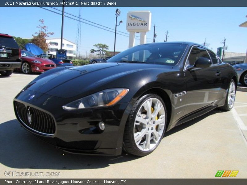 Nero (Black) / Beige 2011 Maserati GranTurismo S Automatic