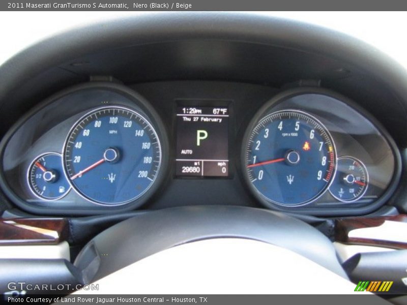 Nero (Black) / Beige 2011 Maserati GranTurismo S Automatic