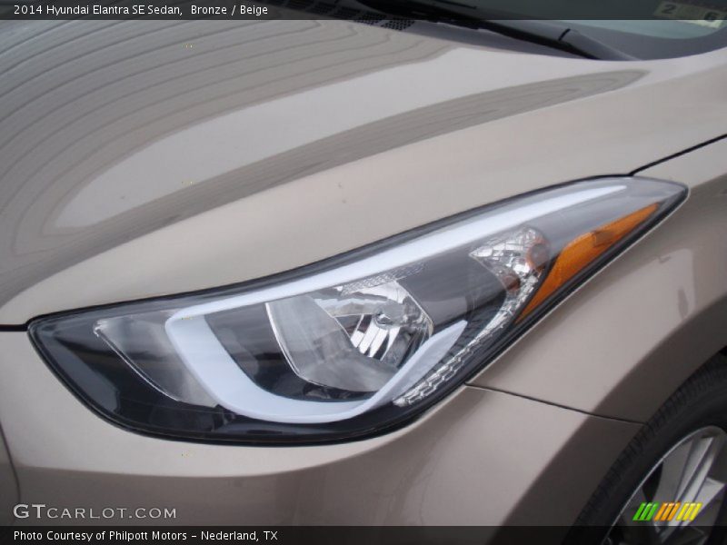 Bronze / Beige 2014 Hyundai Elantra SE Sedan