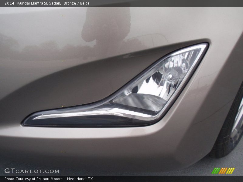 Bronze / Beige 2014 Hyundai Elantra SE Sedan