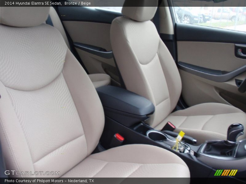 Bronze / Beige 2014 Hyundai Elantra SE Sedan