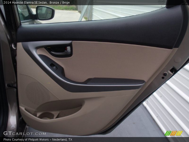 Bronze / Beige 2014 Hyundai Elantra SE Sedan