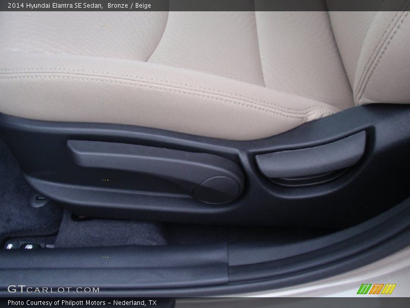 Bronze / Beige 2014 Hyundai Elantra SE Sedan