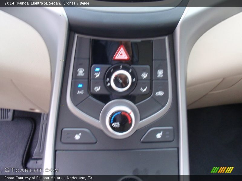 Bronze / Beige 2014 Hyundai Elantra SE Sedan