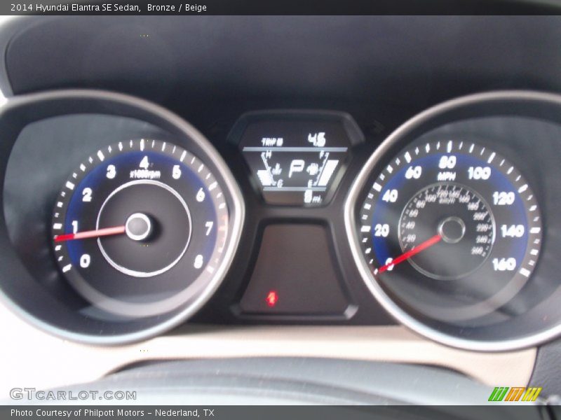 Bronze / Beige 2014 Hyundai Elantra SE Sedan