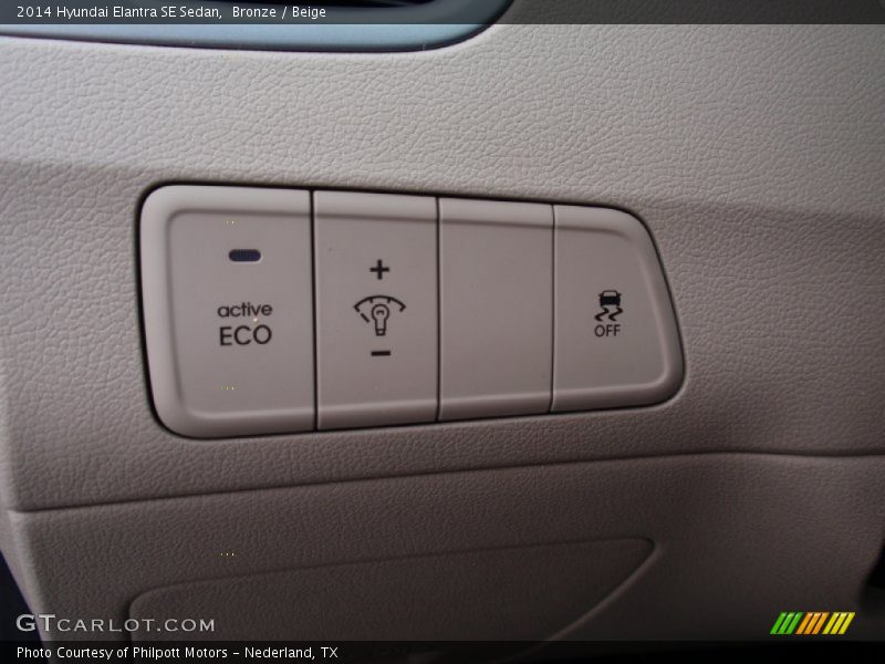 Bronze / Beige 2014 Hyundai Elantra SE Sedan