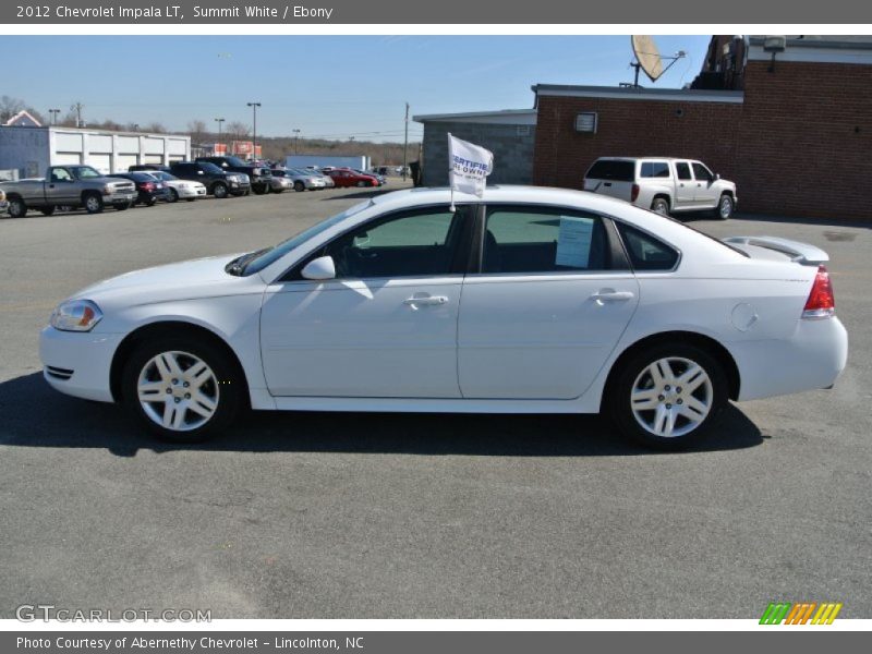 Summit White / Ebony 2012 Chevrolet Impala LT