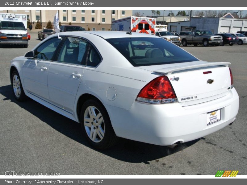 Summit White / Ebony 2012 Chevrolet Impala LT