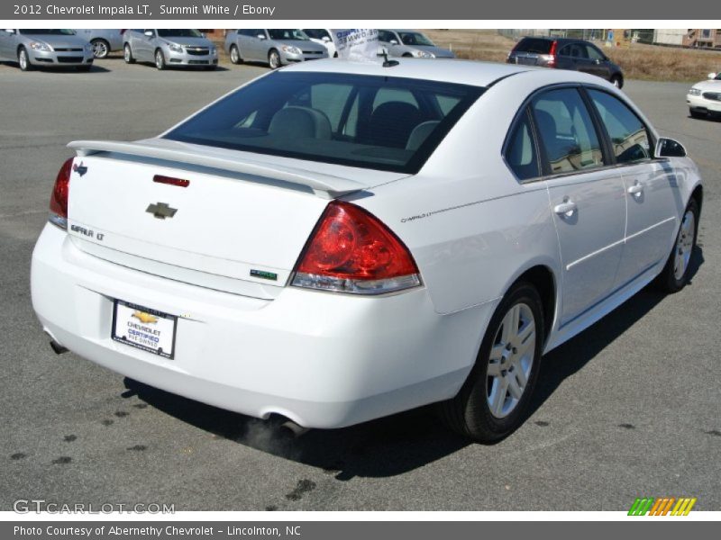 Summit White / Ebony 2012 Chevrolet Impala LT