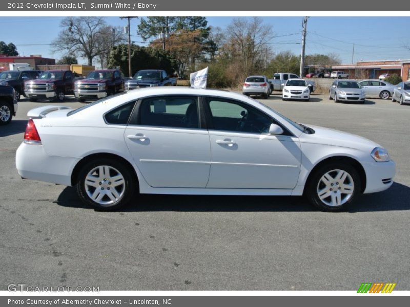 Summit White / Ebony 2012 Chevrolet Impala LT