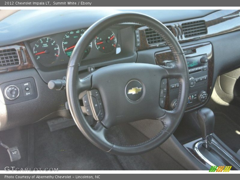Summit White / Ebony 2012 Chevrolet Impala LT