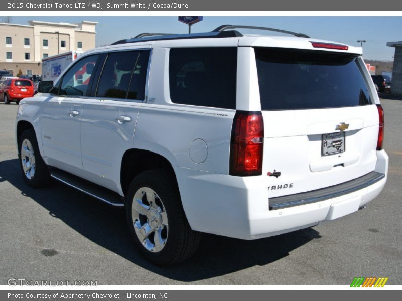 Summit White / Cocoa/Dune 2015 Chevrolet Tahoe LTZ 4WD