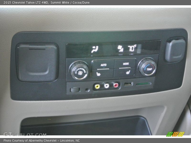 Summit White / Cocoa/Dune 2015 Chevrolet Tahoe LTZ 4WD