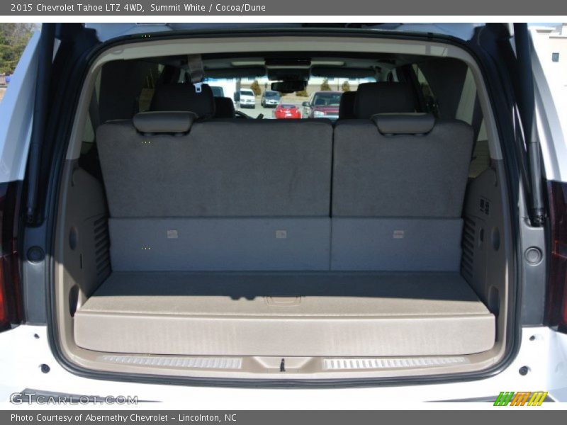 Summit White / Cocoa/Dune 2015 Chevrolet Tahoe LTZ 4WD