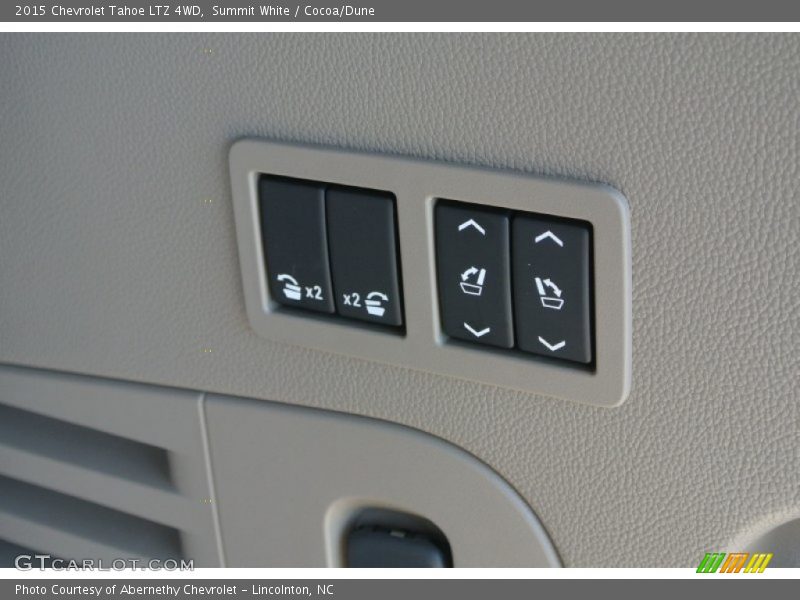 Summit White / Cocoa/Dune 2015 Chevrolet Tahoe LTZ 4WD