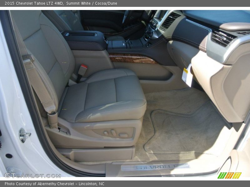 Summit White / Cocoa/Dune 2015 Chevrolet Tahoe LTZ 4WD