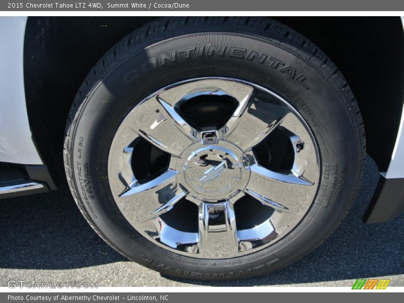 Summit White / Cocoa/Dune 2015 Chevrolet Tahoe LTZ 4WD