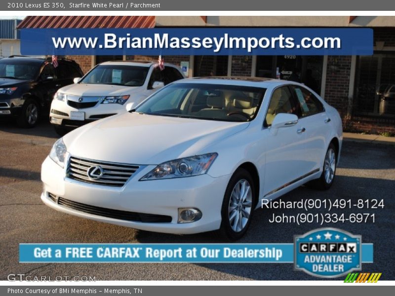 Starfire White Pearl / Parchment 2010 Lexus ES 350