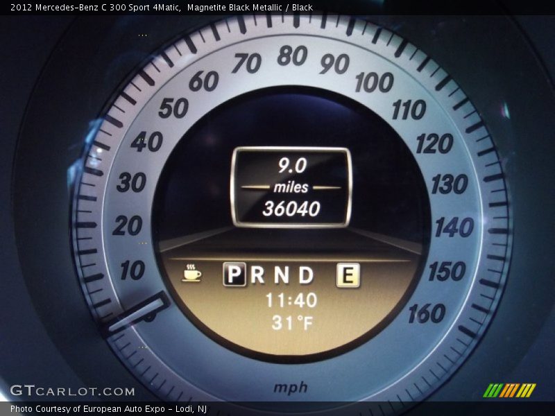Magnetite Black Metallic / Black 2012 Mercedes-Benz C 300 Sport 4Matic