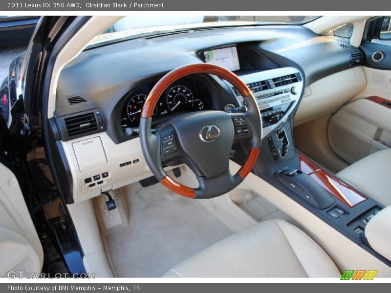 Obsidian Black / Parchment 2011 Lexus RX 350 AWD
