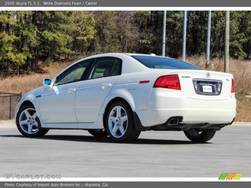 White Diamond Pearl / Camel 2005 Acura TL 3.2