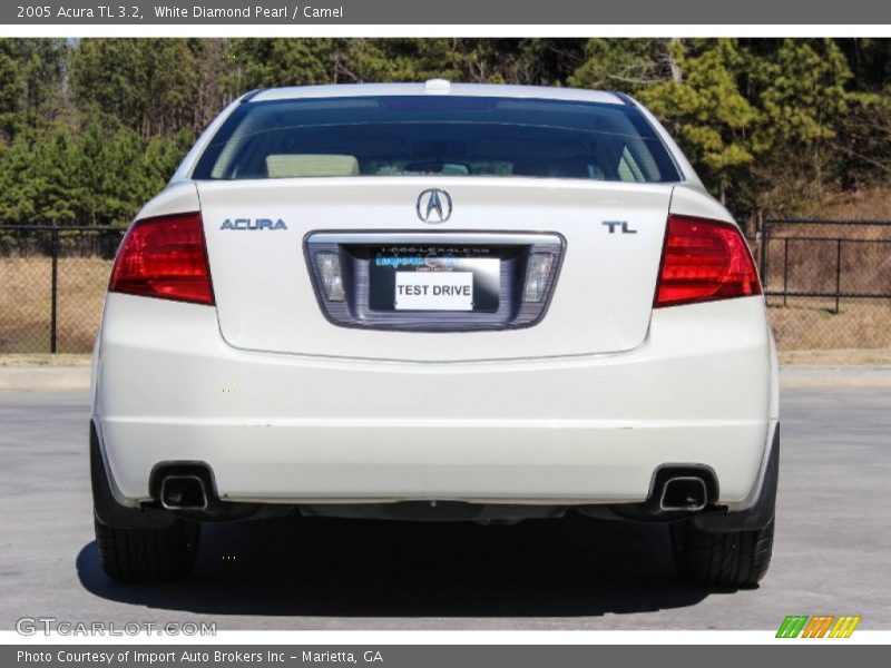 White Diamond Pearl / Camel 2005 Acura TL 3.2