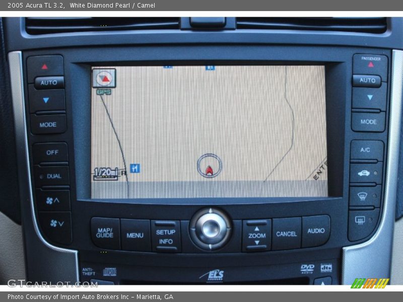 White Diamond Pearl / Camel 2005 Acura TL 3.2