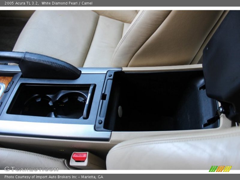 White Diamond Pearl / Camel 2005 Acura TL 3.2