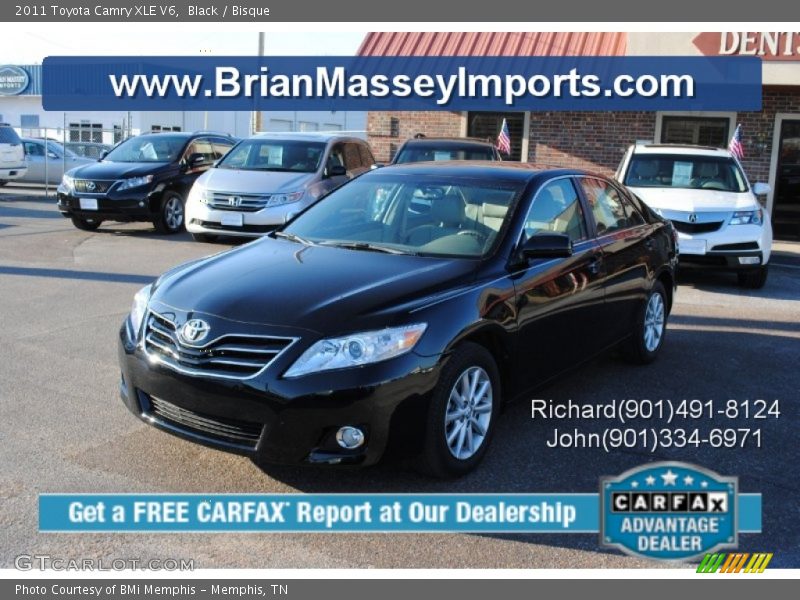 Black / Bisque 2011 Toyota Camry XLE V6