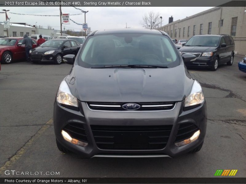 Sterling Gray Metallic / Charcoal Black 2013 Ford Escape SEL 2.0L EcoBoost 4WD