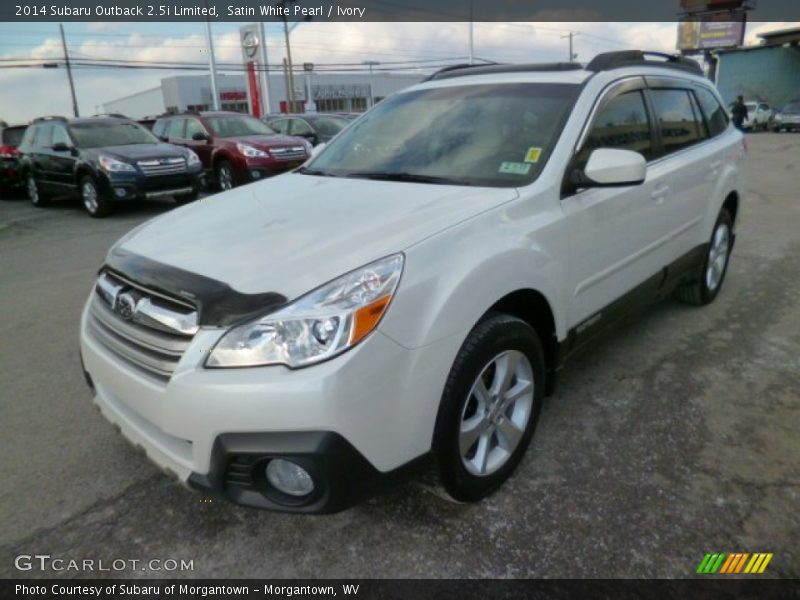 Satin White Pearl / Ivory 2014 Subaru Outback 2.5i Limited