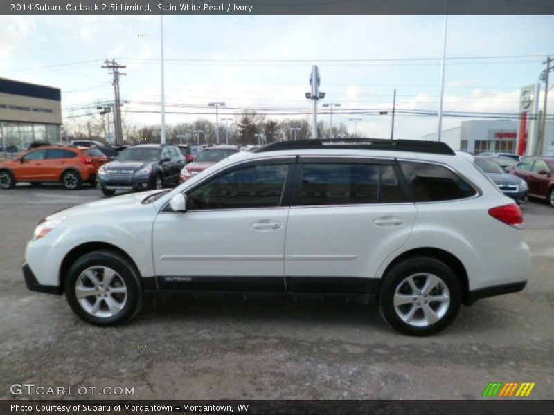 Satin White Pearl / Ivory 2014 Subaru Outback 2.5i Limited