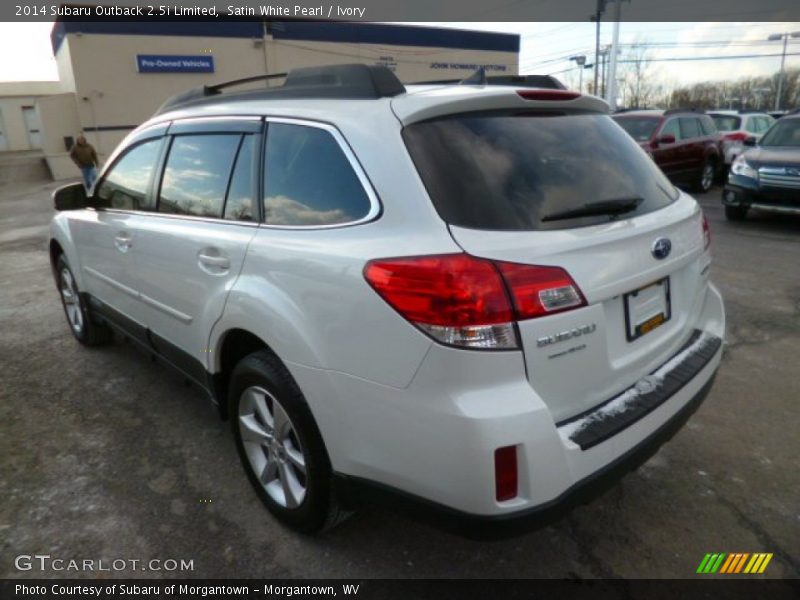 Satin White Pearl / Ivory 2014 Subaru Outback 2.5i Limited