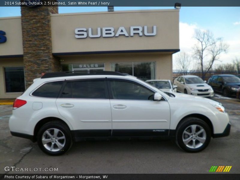 Satin White Pearl / Ivory 2014 Subaru Outback 2.5i Limited