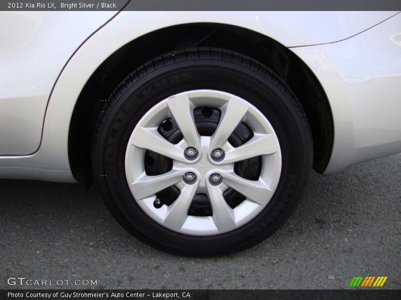 Bright Silver / Black 2012 Kia Rio LX