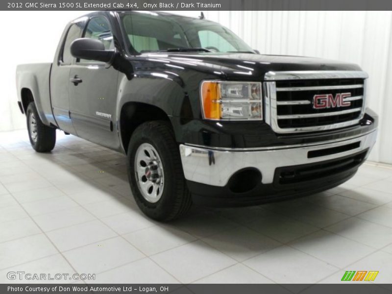 Onyx Black / Dark Titanium 2012 GMC Sierra 1500 SL Extended Cab 4x4