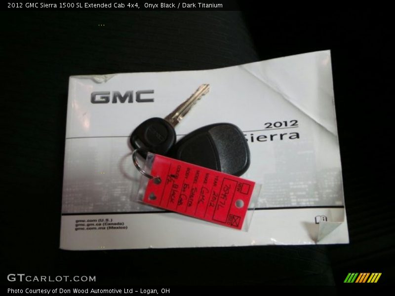 Onyx Black / Dark Titanium 2012 GMC Sierra 1500 SL Extended Cab 4x4