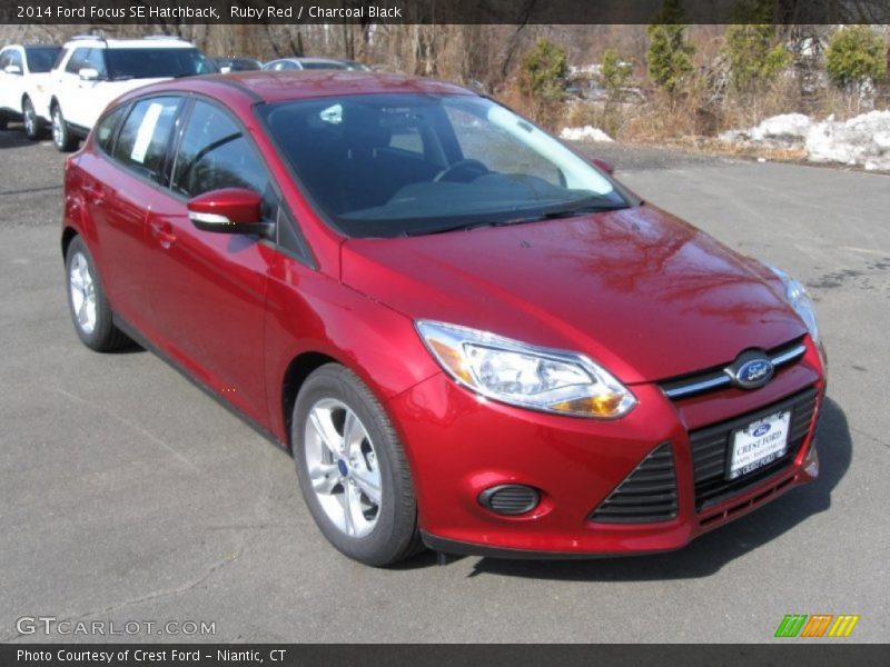 Ruby Red / Charcoal Black 2014 Ford Focus SE Hatchback