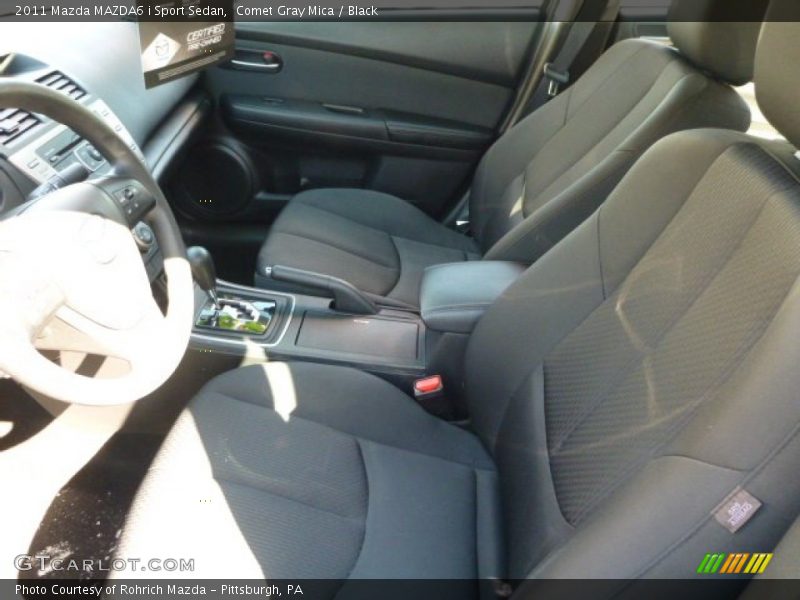 Comet Gray Mica / Black 2011 Mazda MAZDA6 i Sport Sedan