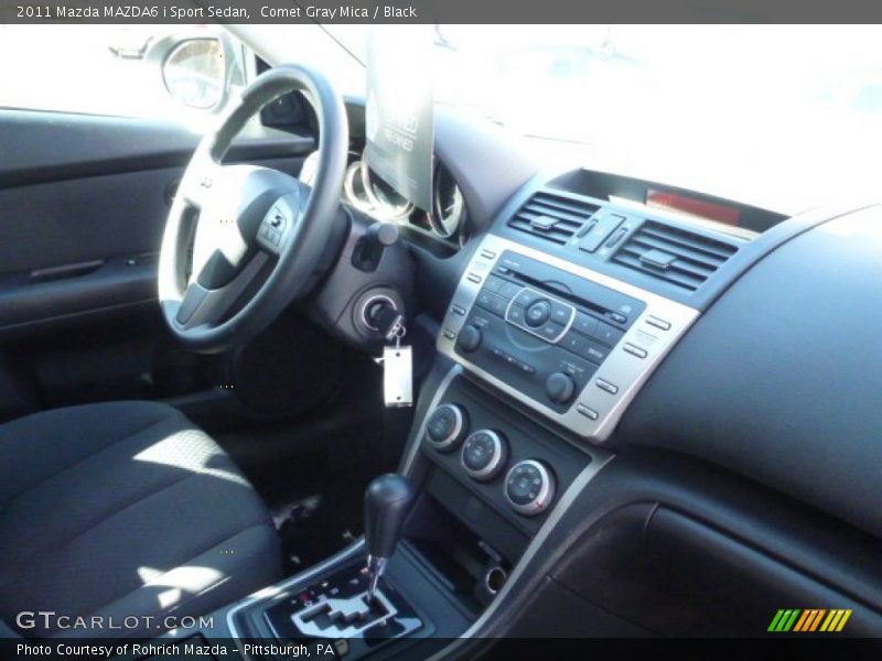 Comet Gray Mica / Black 2011 Mazda MAZDA6 i Sport Sedan