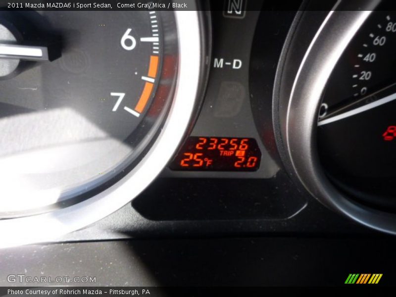 Comet Gray Mica / Black 2011 Mazda MAZDA6 i Sport Sedan