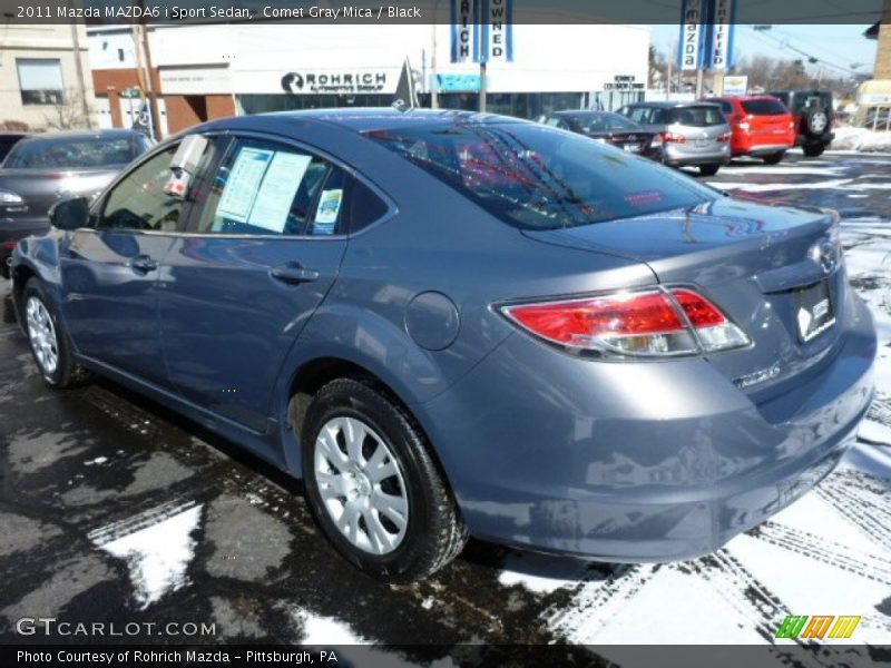 Comet Gray Mica / Black 2011 Mazda MAZDA6 i Sport Sedan