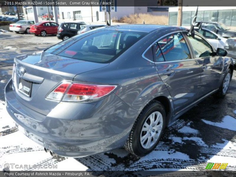 Comet Gray Mica / Black 2011 Mazda MAZDA6 i Sport Sedan
