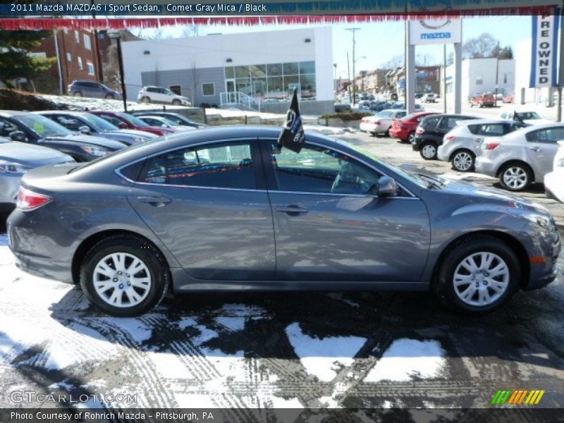 Comet Gray Mica / Black 2011 Mazda MAZDA6 i Sport Sedan