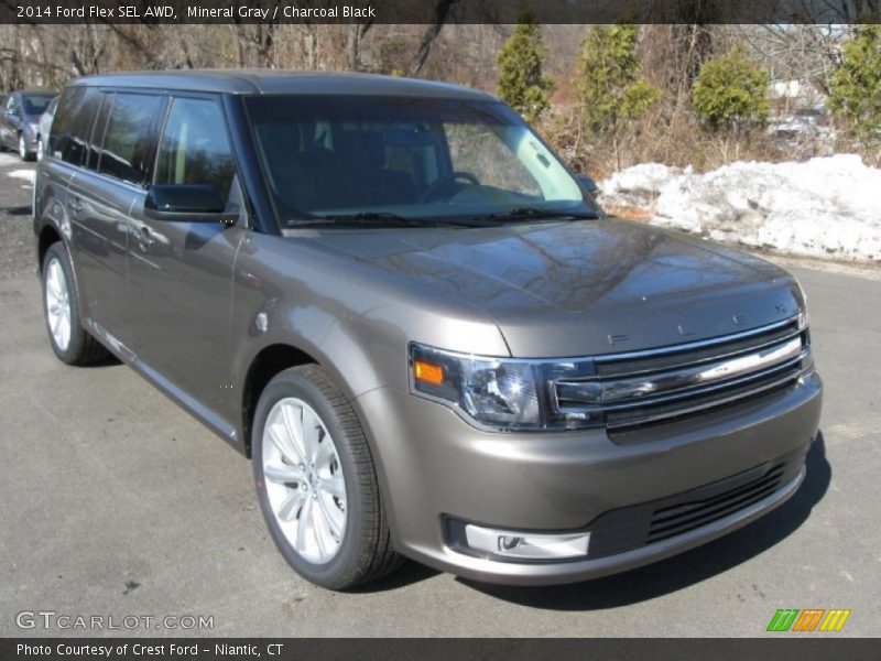 Mineral Gray / Charcoal Black 2014 Ford Flex SEL AWD