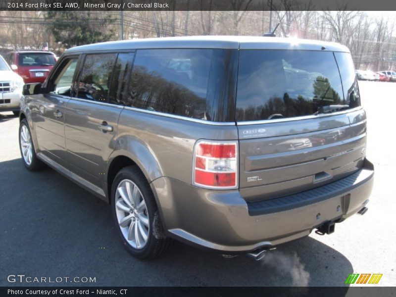 Mineral Gray / Charcoal Black 2014 Ford Flex SEL AWD