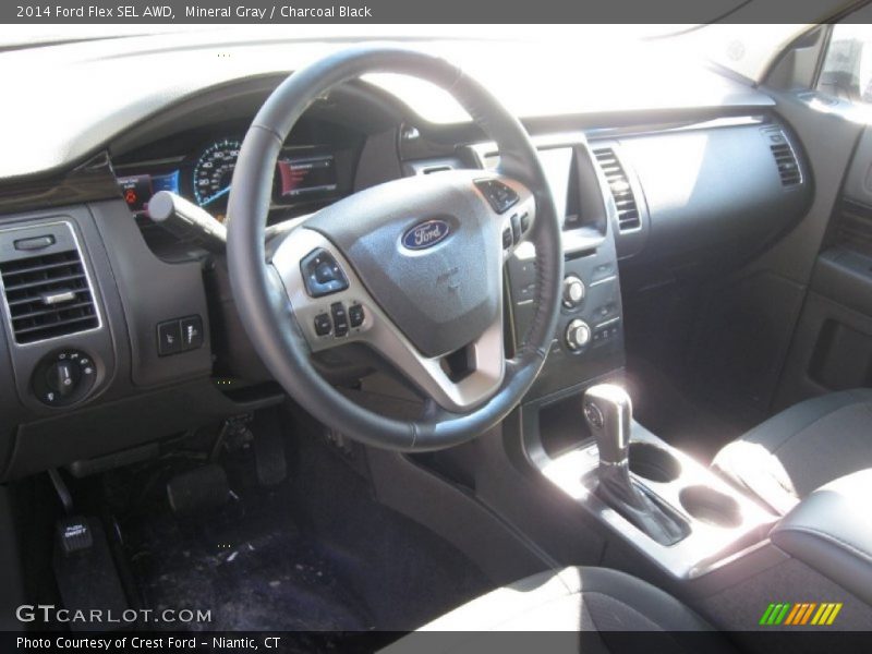 Mineral Gray / Charcoal Black 2014 Ford Flex SEL AWD