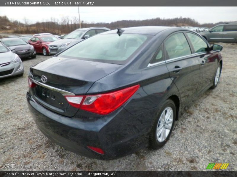 Pacific Blue Pearl / Gray 2014 Hyundai Sonata GLS